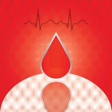 Drop of blood Stock Illustration