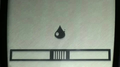 Drop of blood on the LCD Stock Footage 12208922