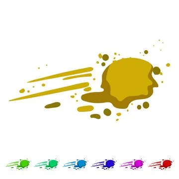 Drop blood splatter cartoon vector graphic Stock Illustration