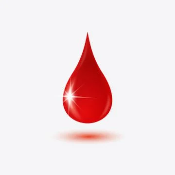 Drop of blood. Vector Stock Illustration