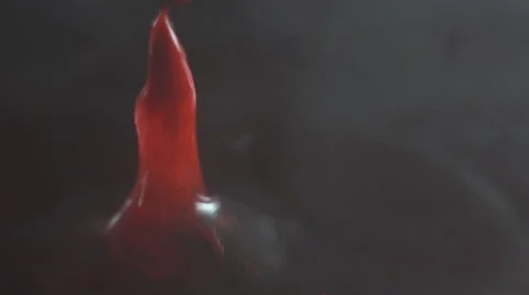 Drop blood in water macro 2 Vídeo Stock 49447579