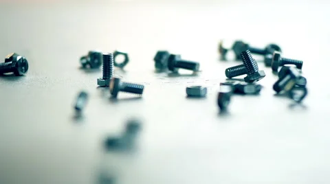 The drop bolts and nuts Video stock 58448556