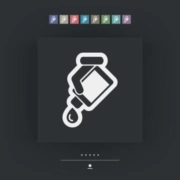 Drop bottle Illustrazione stock