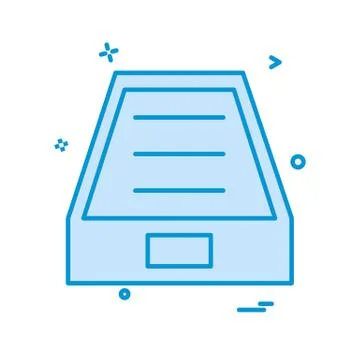 Drop box icon design vector 스톡 일러스트