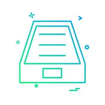 Drop box icon design vector Illustrazione stock