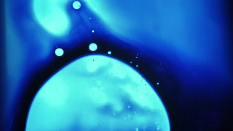 Drop bubble paint spot water neon liquid ink flow Stock Footage 316571074