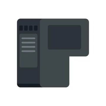 Drop cartridge icon flat isolated 스톡 일러스트
