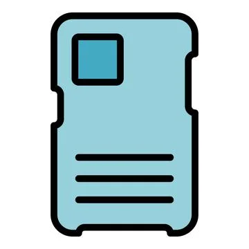 Drop case icon vector flat Illustrazione stock