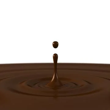A drop of chocolate Stock Illustration