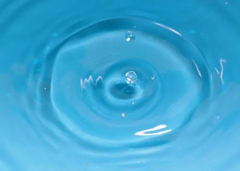 A drop of clear water Stock Photos