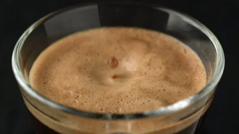   Drop of coffee fall on espresso Stock-Footage 81807104