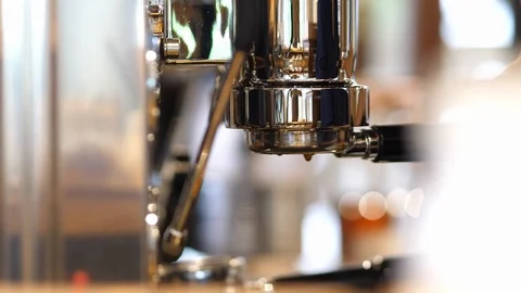 Drop coffee from machine , cafe concept. Stock Footage 118667250