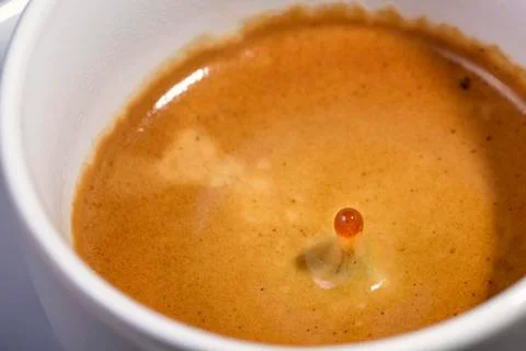 Drop of coffee Fotos Stock