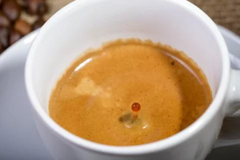 Drop of coffee Fotos Stock