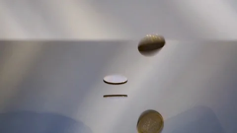 Drop coins Stock Footage 100431583