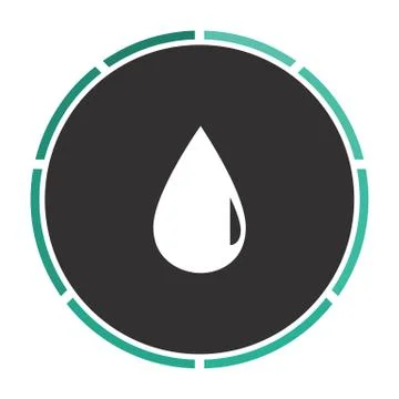 Drop computer symbol Stock Illustration