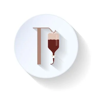 Drop counter flat icon Stock Illustration