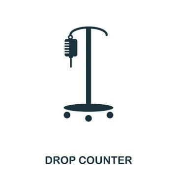 Drop Counter icon. Line style icon design. UI. Illustration of drop counter icon 库存插图