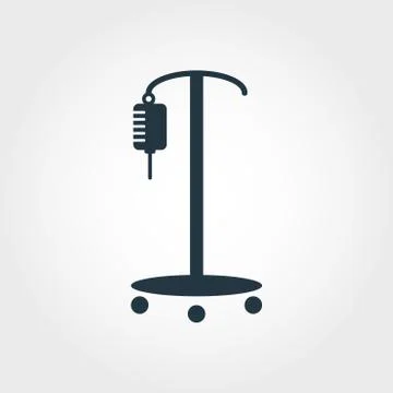Drop Counter icon. Line style icon design Drop Counter icon design from medicine 库存插图