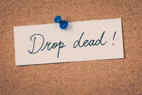 Drop dead Stock Photos