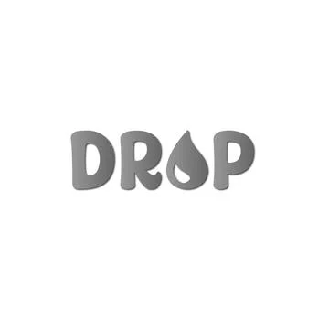 DROP design logo Illustrazione stock