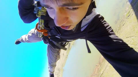 Drop down from the bridge Stock Footage 52431342