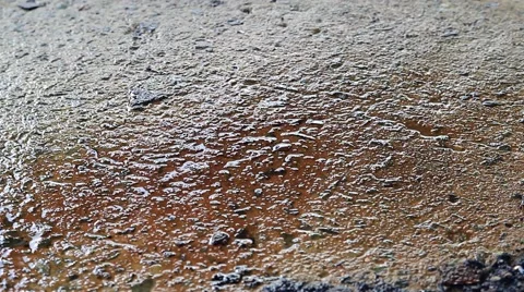 Drop dripping on rust concrete Video stock 48405196