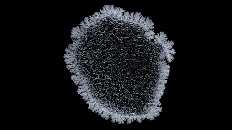 Drop drying with crystals growth. Stock Footage 91050724