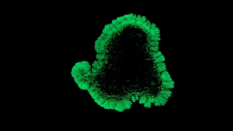 Drop drying with crystals growth. Stock Footage 91174737