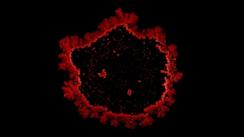 Drop drying with crystals growth. Stock Footage 91242792