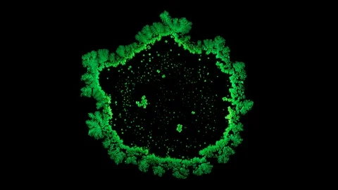 Drop drying with crystals growth. Stock Footage 91249375