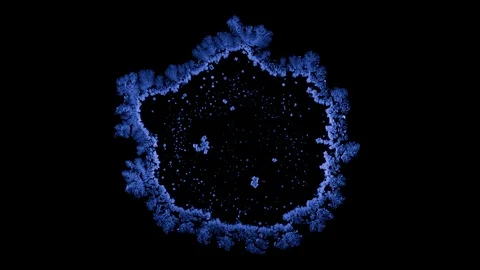 Drop drying with crystals growth. Video stock 91256143