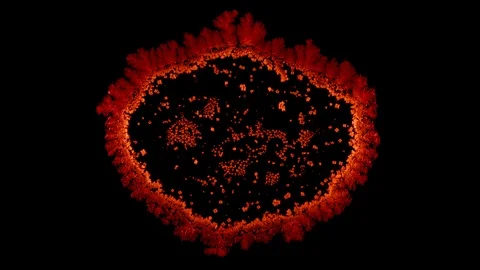 Drop drying with crystals growth. Stock Footage 91494781