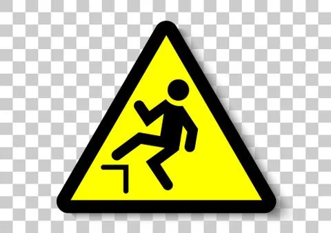 Drop fall down sign Stock Illustration