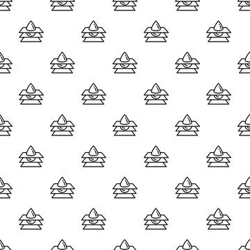Drop falling on layered material seamless pattern Stock Illustration