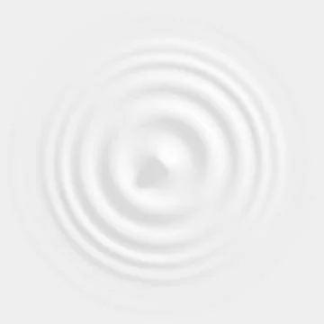 Drop falling into milk, lotion or paint top view Stock Illustration