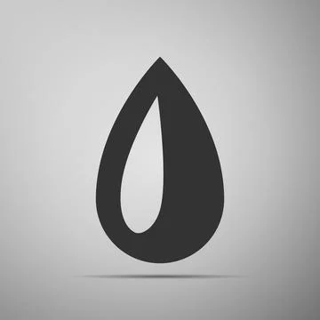 Drop flat icon on grey background. Vector Illustration 库存插图