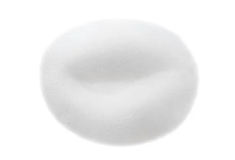 A drop of foam on a white background. Soap foam isolate Stock Photos
