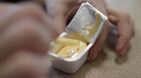 Drop the fries in the sauce Stock Footage 56277441