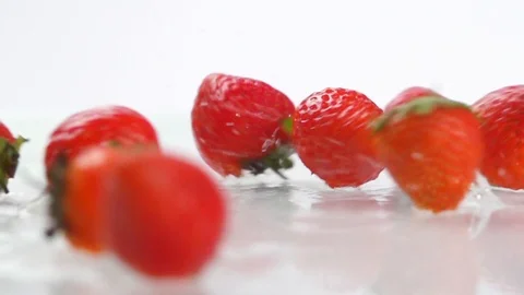 Drop fruits6 Stock Footage 119827786