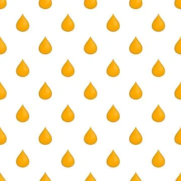 Drop of honey pattern, cartoon style Illustrazione stock