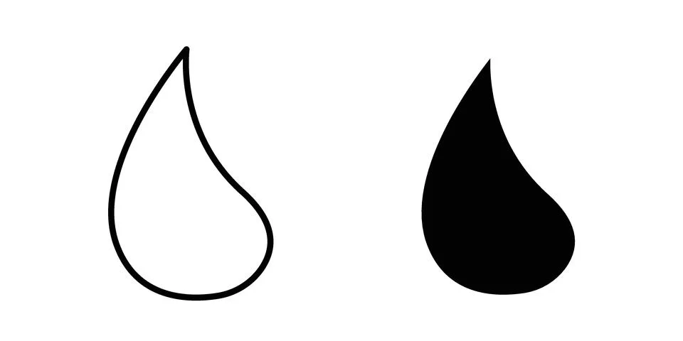 Drop icon design. Simple Vector illustrations.. 库存插图
