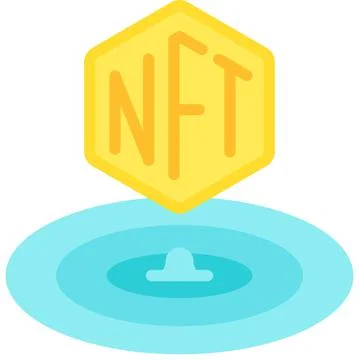 Drop icon, NFT related vector illustration 스톡 일러스트