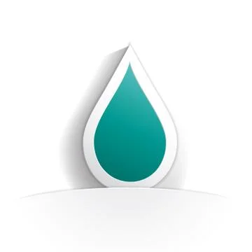 Drop icon paper Stock Illustration