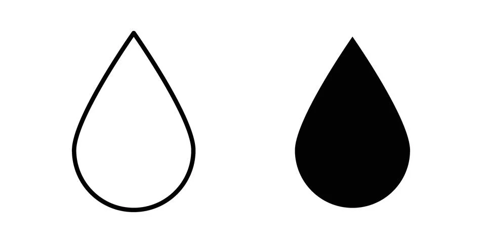 Drop icon vector design. EPS10 库存插图