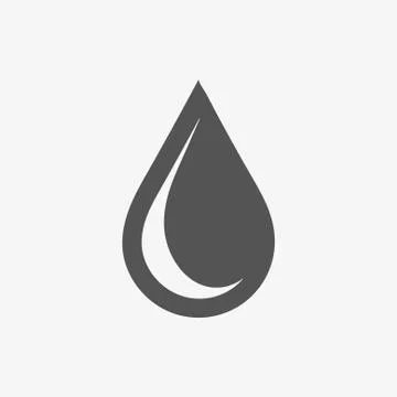 Drop icon, vector illustration. Flat design style イラスト素材