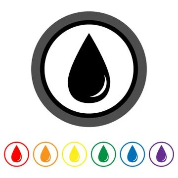 Drop icon. Vector illustration Illustrazione stock