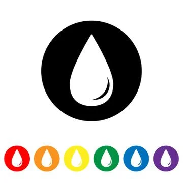 Drop icon. Vector illustration Stock Illustration