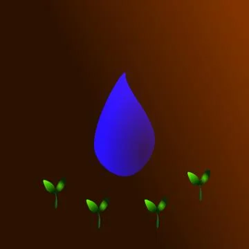 Drop Stock Illustration