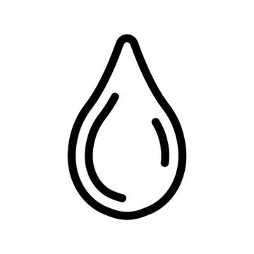 A drop of juice icon vector. Isolated contour symbol illustration Иллюстрация